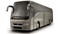 large buses and coaches for hire in goa, volvo coach hire