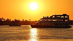 best sinset boat cruises in goa, evening cruise boat bookings